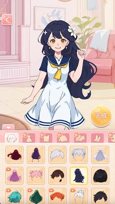 Anime Girl Dress Up Game - Screenshot 1