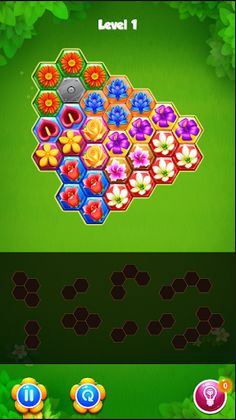 Flower Hexa Puzzle Fever 2018 - Screenshot 3