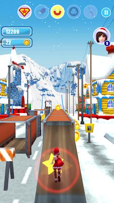 Santa Girl Run - Screenshot 2