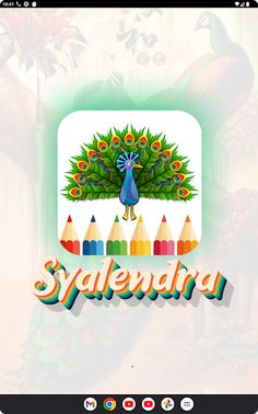 Coloring rainbow peacock - Screenshot 3