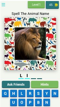 Spelling Bee: Animal's names - Screenshot 1