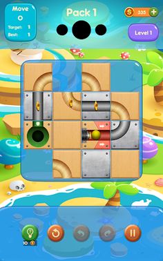 Ball sliding puzzle - Screenshot 1
