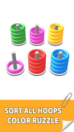 Hoop Sort - Color Puzzle - Screenshot 1