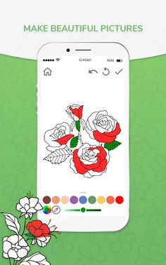 Coloring Flowers: Perfect Book - Screenshot 2