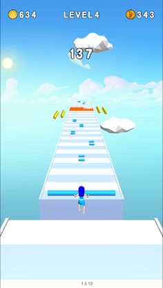 Slide Roof - rails 3d rush - Screenshot 2