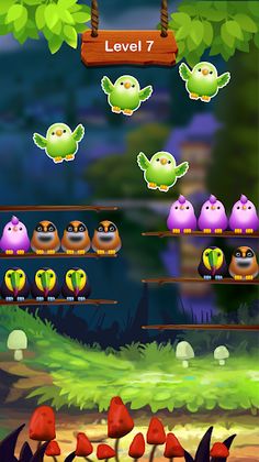 Bird Color Puzzle: Sort Game - Screenshot 1