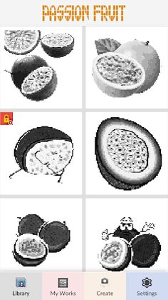 Passion Fruit Pixel Art - Screenshot 1