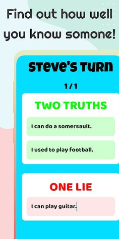 Two Truths and a Lie - Screenshot 2