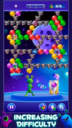 3D Alien Space Bubble Shooter - Screenshot 4