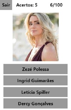 Quiz Atrizes Brasileiras - Screenshot 3