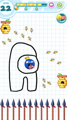 Save Rainbow: Blue monster - Screenshot 4