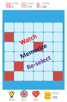Memory Tiles - A brain teaser - Screenshot 2