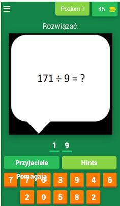 Polski quiz matematyczny - Screenshot 1