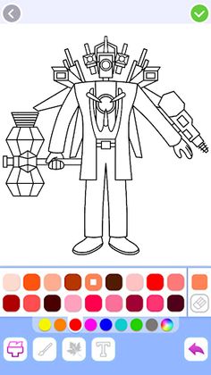 Titan Cameraman Skibd Coloring - Screenshot 2