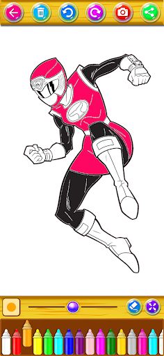 Rangers Hero Coloring Power g - Screenshot 4
