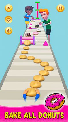 Donut Stack Maker: Donut Games - Screenshot 1