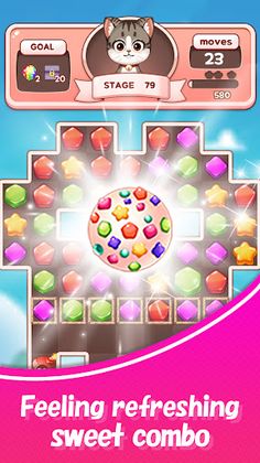Rainbow Candy Bomb: Match 3 - Screenshot 4