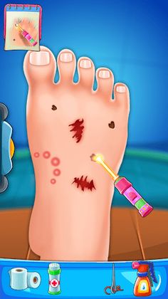 Foot Doctor Game - Treatments - Screenshot 1