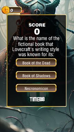 HP Lovecraft Trivia - Screenshot 3