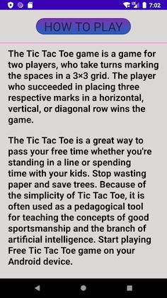 Tic Tac Toe - Screenshot 3