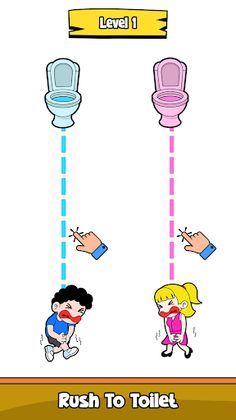 Toilet Rush Race: Draw Puzzle - Screenshot 1