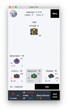 Paper War: Roguelike turn-base - Screenshot 1