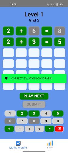 Maths Wordle Puzzle - Screenshot 2