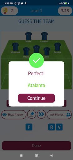 Football Lineup Quiz - Guess T - Screenshot 3