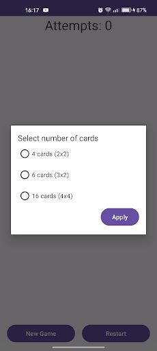 Memory Cards Challenge - Screenshot 1