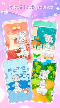 Chibi Doll Dress up & Coloring - Screenshot 4