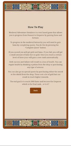 Medieval Adventure Simulator - Screenshot 3