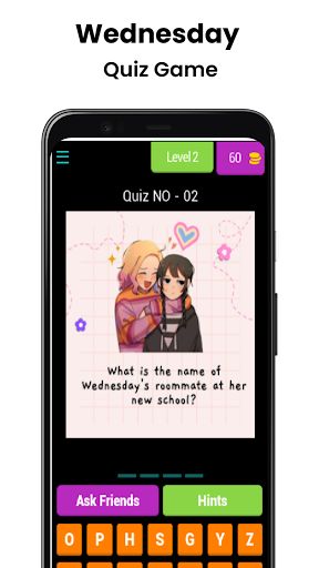 Wednesday Quiz Game - Screenshot 3