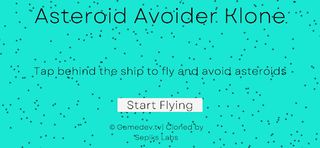 Asteroid Avoider Klone - Screenshot 1