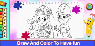 Diana and Roma Family Coloring - Screenshot 3