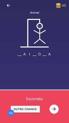 Jogo da Forca com dicas - Screenshot 2