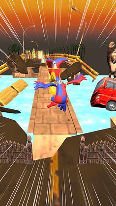 Cartoon Bird Runner: Circus - Screenshot 2