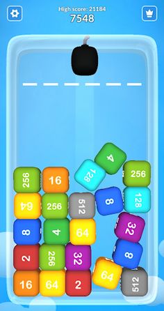 2048 Merge Cubes 3D: x2 blocks - Screenshot 3