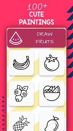 Colorful Fruits: Draw & Color - Screenshot 1