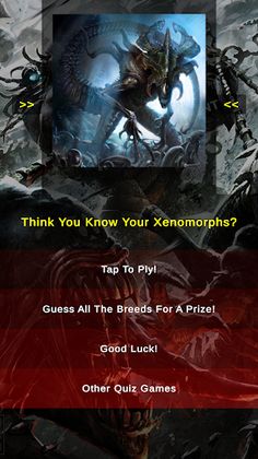 Xenomorph Alien Quiz - Screenshot 1