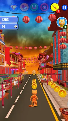 Halloween Cat Monster Run - Screenshot 1