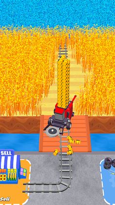 Happy Harvester: Mowing Games - Screenshot 2