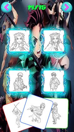 Demon Slayer Coloring. - Screenshot 3