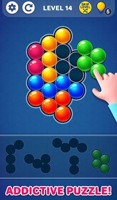 Bubble Tangram Puzzle - Pop it - Screenshot 1