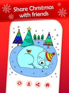 Happy Christmas Coloring Book - Screenshot 3