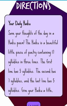 My Daily Haiku - Screenshot 3