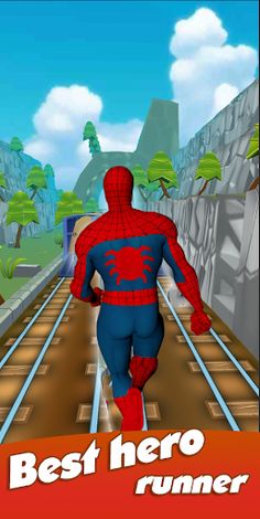 Spider Hero Man Endless Subway - Screenshot 2