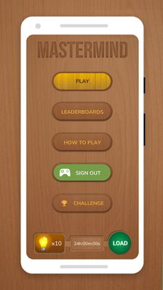 Mastermind Board Game - Screenshot 1