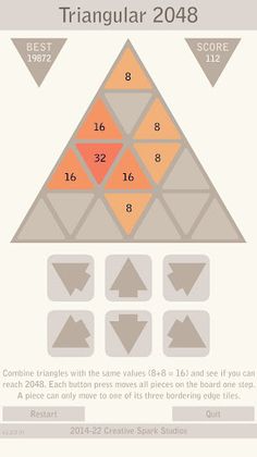 Triangular 2048 Pro - Screenshot 3