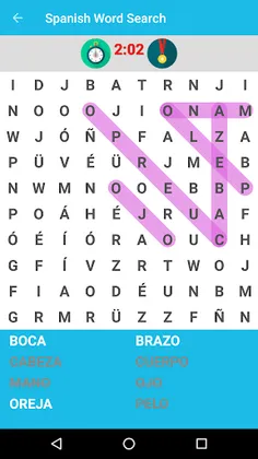 Spanish Word Search Game - Screenshot 1