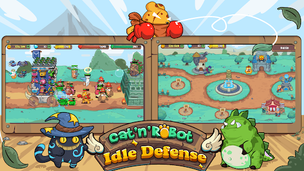 CatnRobot Idle TD: Battle Cat - Screenshot 2